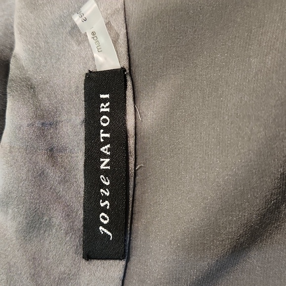 Josie Natori Silk Button Up Top - Picture 4 of 5